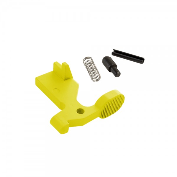 AR-15 Bolt Catch Assembly Kit with Plunger, Spring & Roll Pin - Cerakote Lemon Zest